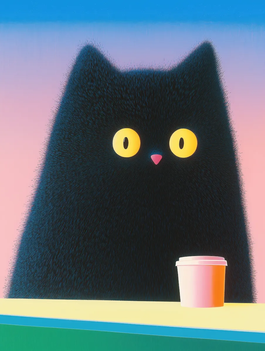 Cat with soda